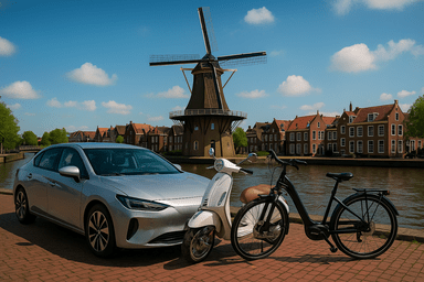 EV chargers and pev with dutch background