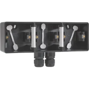 hydro opbouwbak 3 voudig horizontaal met 2x m20 in (1)