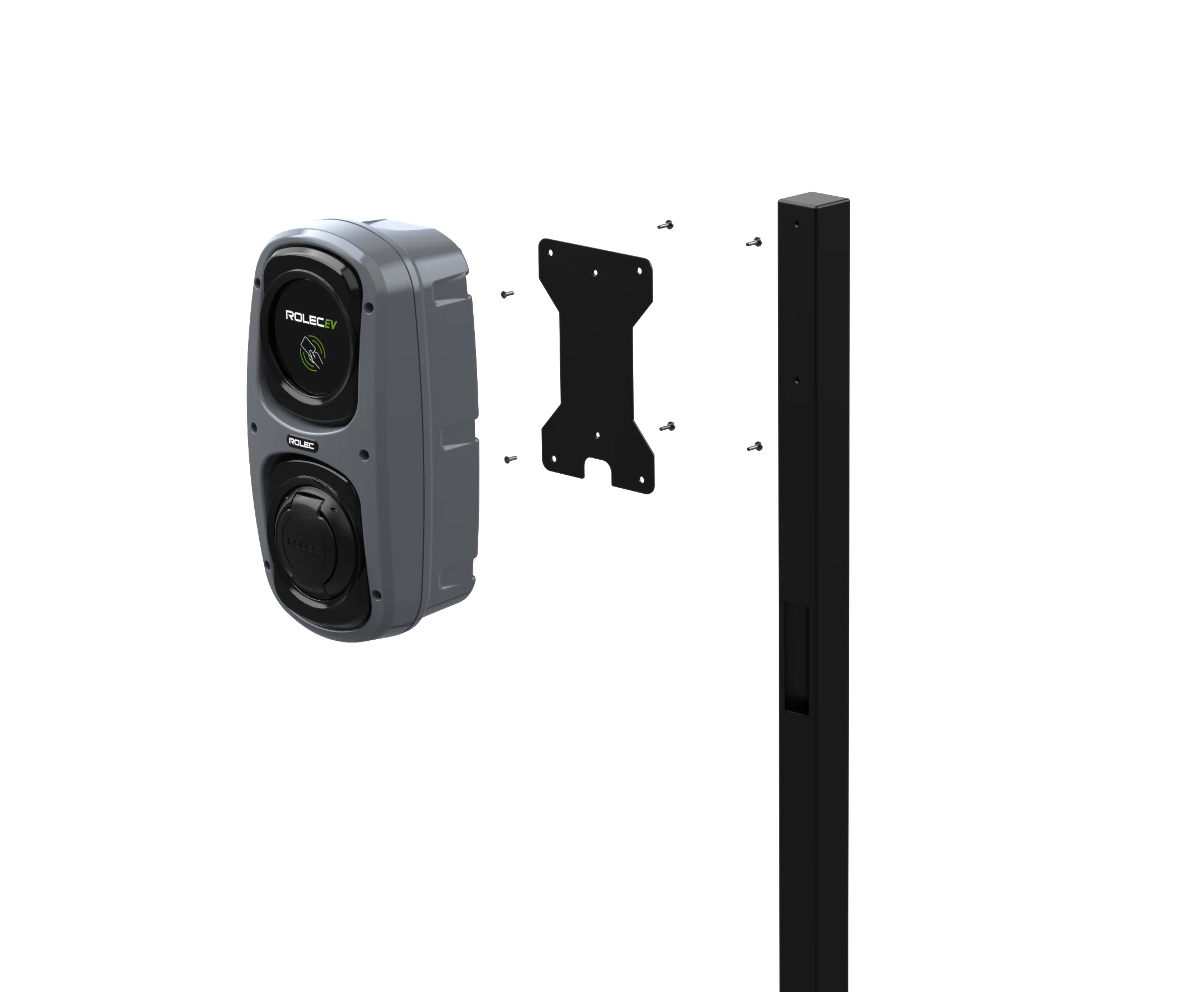 rolec evfp0035 wallpod met plaat