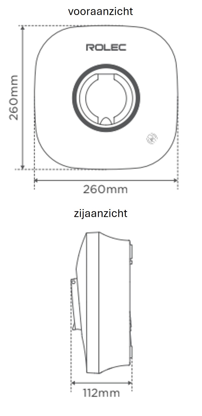 rolec evo rolec5013 tekeningen afmetingen