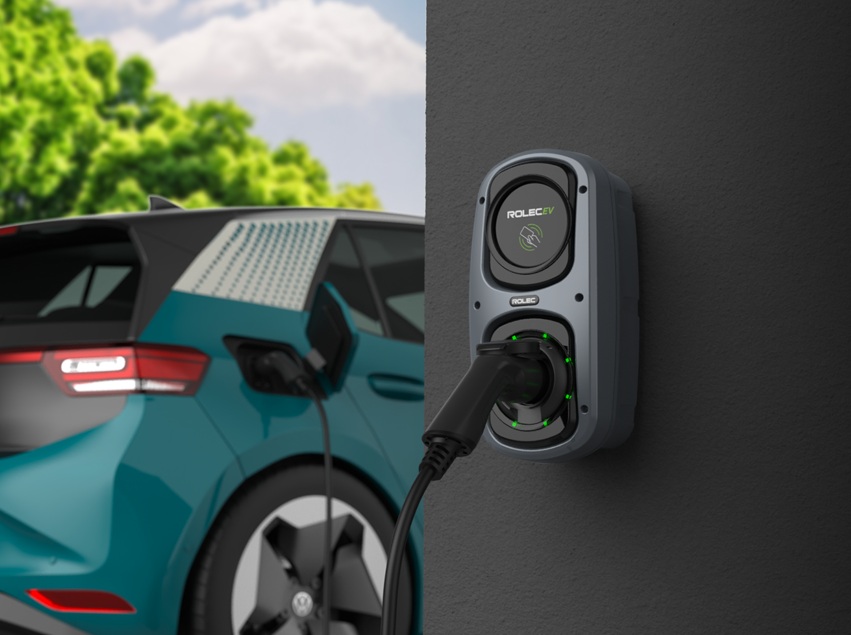 rolec wallpod rolec4020g on wall green car