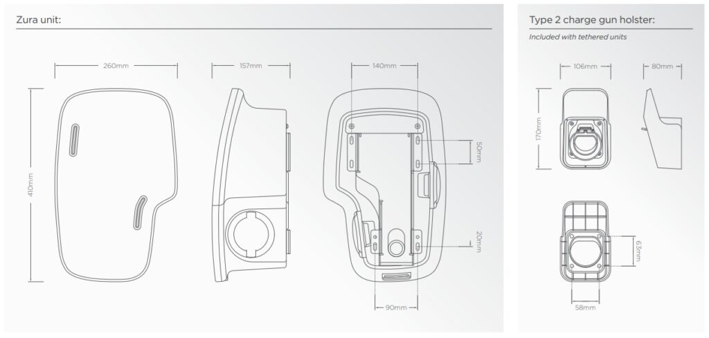 rolec zura rolec3046b technische specificaties tekening
