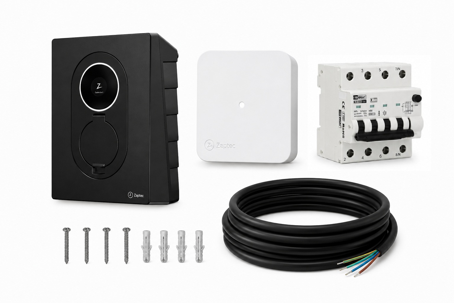 Zaptec GO 2 (22kW MID) EV-lader + Sense P1 + installatie